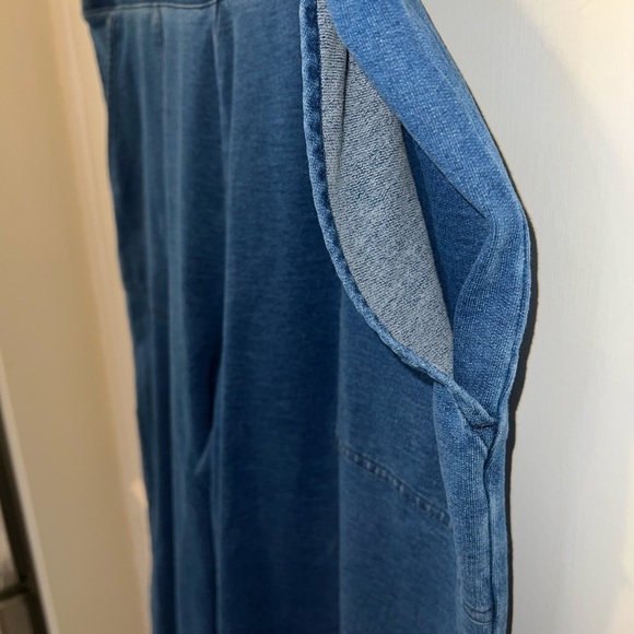 Pure Jill Indigo Wide Leg Cropped Pull On Pants Large - Picture 6 of 11